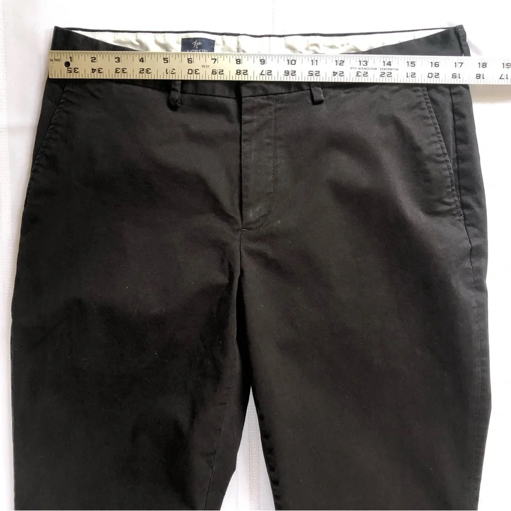 J Crew Flex Style G1355 Black Pants Size 34W 34L